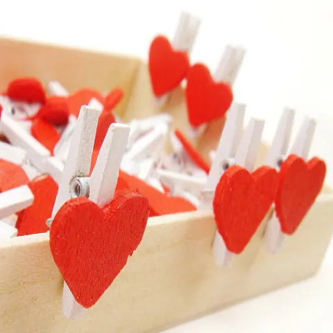 Mini Mollette A Cuore In Legno Mollette Per Foto In Legno Di Betulla Porta Carte Per Artigianato Festa Di Matrimonio Decorazione Di San Valentino Piccole Mollette Da Appendere