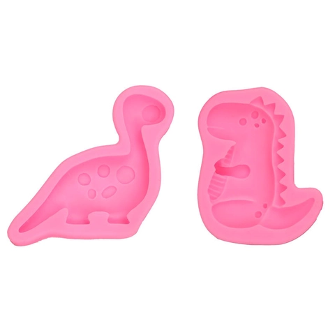 Stampo In Silicone Dinosauro Forma Animale Cartone Animato Decorazione Torte Fondente Per Fai Da Te Cioccolato Resina Argilla
