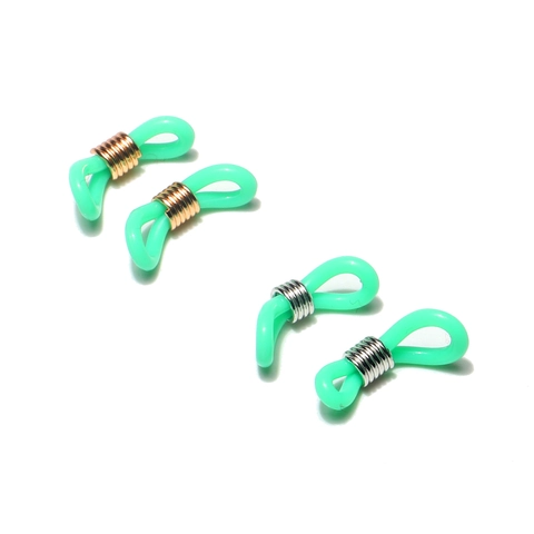 Anti Slip Glasses Chain Ends Connectors Silicone Alloy Spring DIY Eyewear Retainer Holders Multicolor Accessory