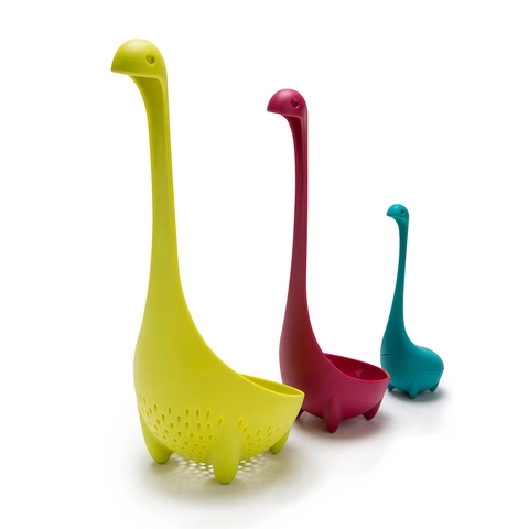 Nessie Soeplepel Monster Van Loch Ness Rechtopstaand Lange Steel Voedselveilig Plastic Hittebestendig Creatief Keukenhulpmiddel