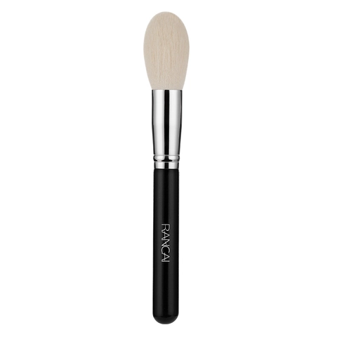 Vlamvormige Highlighter Borstel Houten Handvat Zachte Vezelharen Professionele Gezicht Make-up Contouring Tool