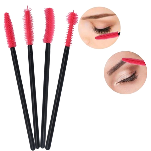 Einweg Silikon Wimpernbürsten Spiral Mascara Bürstchen Makeup Tools Für Augenbrauen Wimpernverlängerung Kunststoffgriff