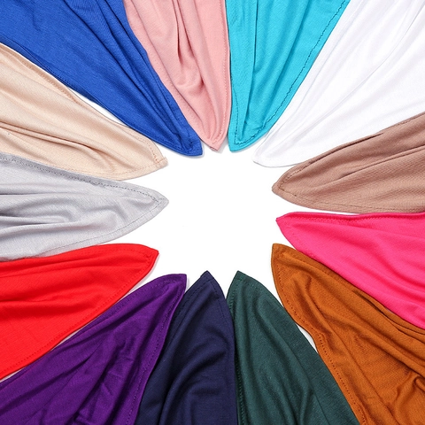 Écharpe Hijab en Jersey de Modal Couleur Unie pour Femmes Coton Mercerisé Doux de Haute Qualité Grand Châle Enveloppant