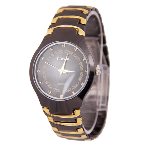 Fashion Women Quartz Watch Alloy Link Bracelet Round Analog Dial Business Casual Wristwatch Luminous Hands