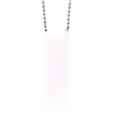 Erkennungsmarke Anhänger Halskette Legierung Gravierte Inspirierende Zitat Kugelkette Silber Schmuck Geschenk