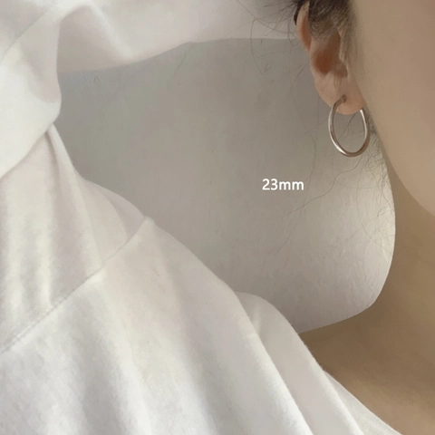 Pendientes de Aro de Plata de Ley 925 Minimalistas para Mujer Pendientes de Botón Geométricos en Forma de U Joyería de Moda