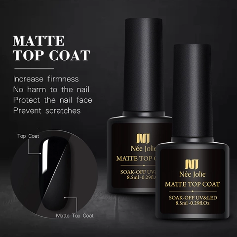 Esmalte De Uñas En Gel Base Y Top Coat Mate Brillante Soak Off UV LED Larga Duración Imprimación Deshidratador Profesional