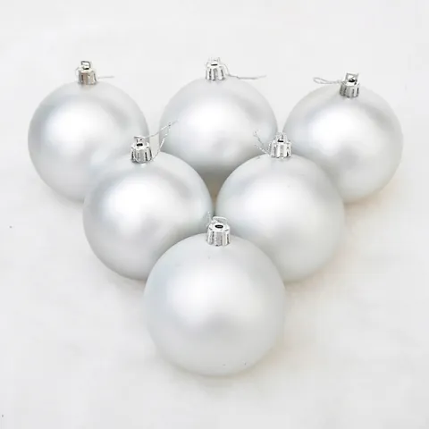 Ornamenti Palline Di Natale Plastica Galvanizzata Opaca Festiva Palle Appese Decorazione Albero Vacanze Elegante
