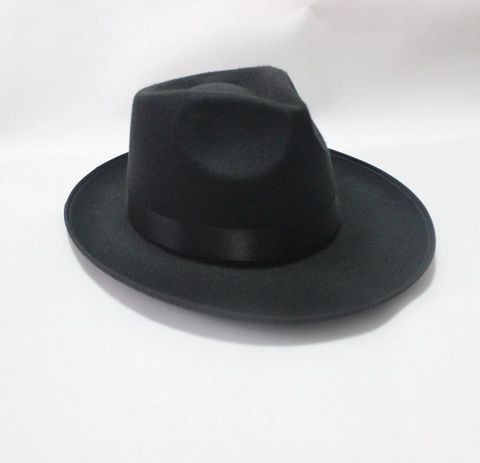 Fedora Hoed Brede Rand Wolvilt Jazz Pet Met Satijnen Lint Strik Vintage Britse Stijl Voor Heren Dames Unisex