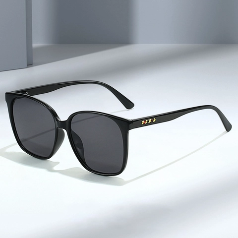 Gafas De Sol Cuadradas Retro Montura PC Lentes AC Protección UV400 Conducción Moda Para Hombres Y Mujeres