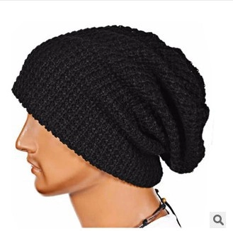 Unisex Slouchy Beanie Mütze Winter Warm Acryl Strickmütze Einfarbig Outdoor Lässig Alltag Beanie Für Herren Damen