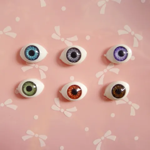Simulated Doll Eyeballs Acrylic Oval Boat Shaped DIY Craft Realistic Toy Accessories Multi Color