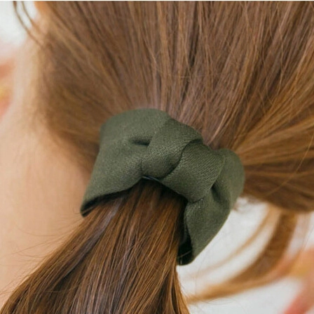Bananen Haarclip Mit Stoffschleife Pferdeschwanz Halter Haarkralle Koreanischer Stil Haarschmuck Für Damen Und Mädchen