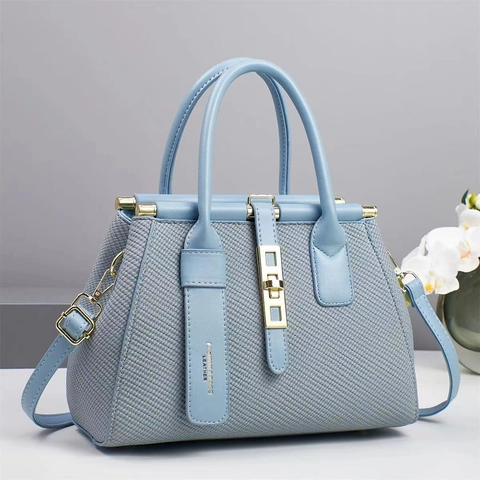 Borsa A Mano In Pelle PU Trama Intrecciata Grande Capacita Borsa A Tracolla Per Donna Casual Lavoro