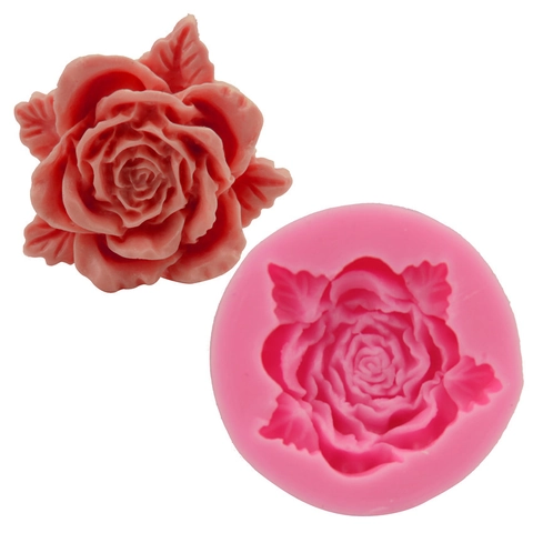 Stampo In Silicone A Forma Di Rosa Fondant 3D Decorazione Per Torte Strumento Da Forno Per Cioccolato Caramelle Sapone Argilla DIY