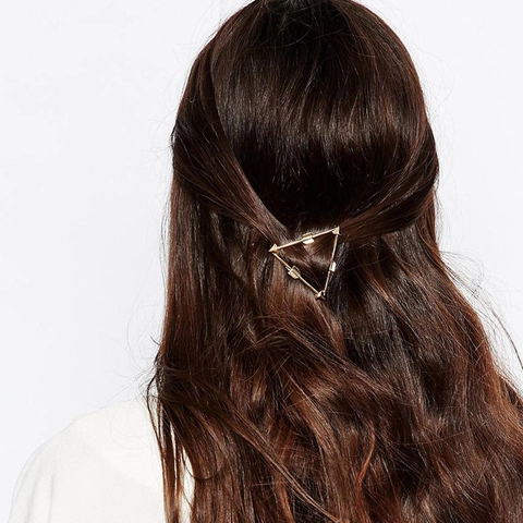 Geometrische Dreieck Haarklammer Zinklegierung Pfeil Design Seitenhaarspange Minimalistischer Haarschmuck Für Frauen