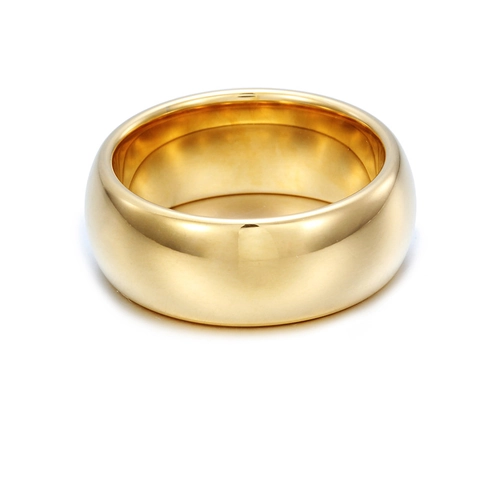 Minimalist Dome Ring Tungsten Steel Mirror Polished Simple Style Band For Men Women Unisex Wedding Engagement