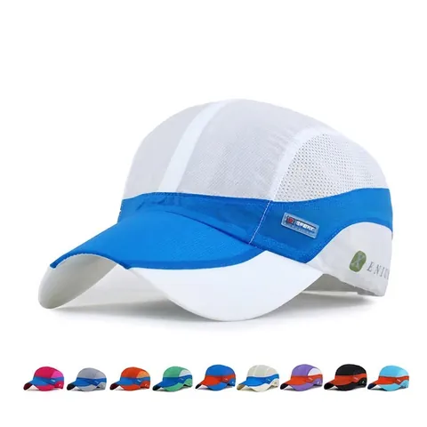 Cappello Da Baseball In Rete Traspirante Ad Asciugatura Rapida Sportivo Protezione Solare All Aperto Colore A Contrasto Regolabile