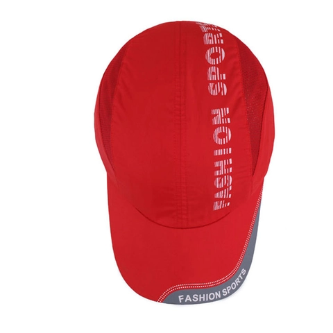 Cappello Da Baseball Asciugatura Rapida Rete Traspirante Sport All Aperto Protezione Solare Regolabile Stampa Lettere Unisex