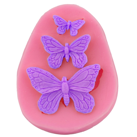 Vlinder Siliconen Vorm Meerdere Maten Fondant Taart Decoratie DIY Bakgereedschap Chocolade Snoep Handgemaakte Zeep Hars Ambacht