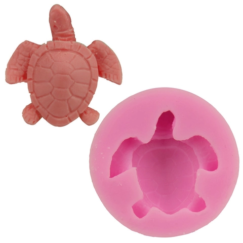 Schildpad Vorm Siliconen Fondant Cake Vorm DIY Bakgereedschap Voor Chocolade Zeep Kaars Ambacht Decoreren
