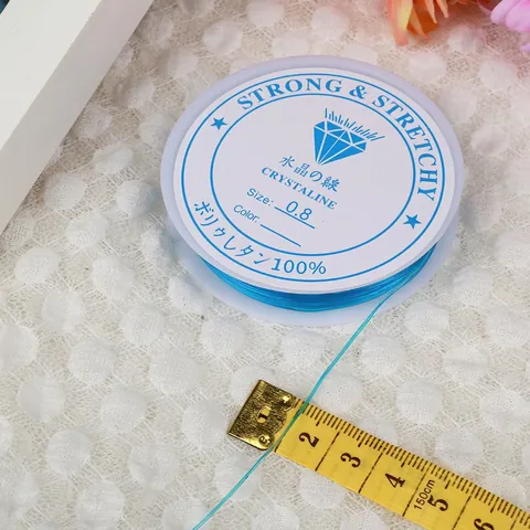 Elastic Beading Cord Polyurethane Stretchy Transparent Colorful DIY Jewelry Bracelet Making High Strength Accessory