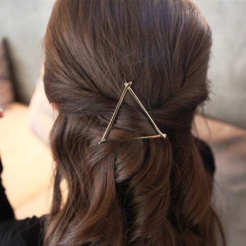 Mollette Per Capelli Geometriche Minimaliste Lega Di Metallo Cavo Triangolo Luna Infinito Tondo Forcine Per Donne Ragazze