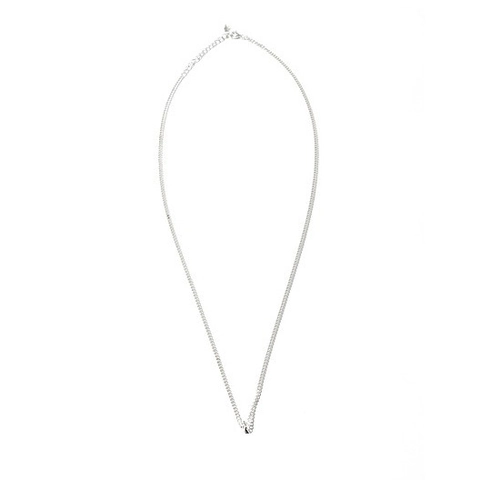 Collar De Cadena Cubana Plata De Ley 925 Joyas De Moda Minimalistas Para Mujeres Cadena Pulida Simple
