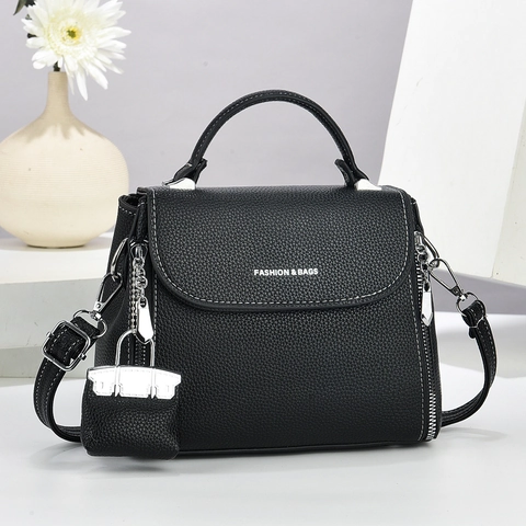 Dames Mode PU Leder Handtas Crossbody Tas Casual Lychee Patroon Met Verstelbare Riem En Handvat Bovenaan Tote Bag
