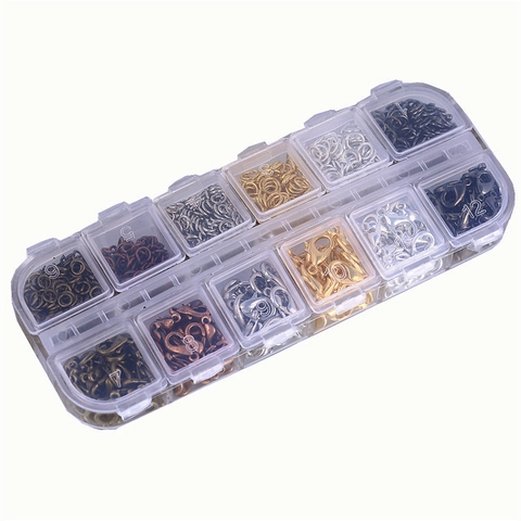 Jewelry Findings Kit DIY Accessory Box With Lobster Clasps Open Jump Rings Ear Hooks Metal Findings For Jewelry Making