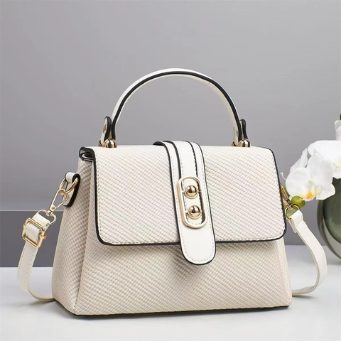 Borsa A Mano Da Donna Alla Moda Trama Intrecciata Pelle PU Borsa A Tracolla Con Tracolla Rimovibile Serratura In Metallo Dorato Stile Urbano