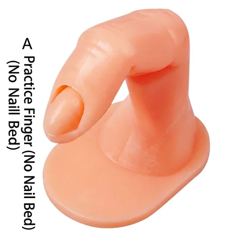 Dito Per Pratica Manicure Modello In Plastica Strumento Di Formazione Con Base Adesiva Texture Realistica Colore Carne