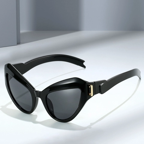 Cat Eye Sonnenbrille Polycarbonat Rahmen UV Schutz Radfahren Outdoor Sport Mode Übergroße Brille Für Damen Herren