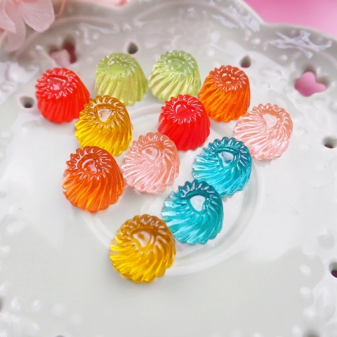 Bunte Harz Spiral Süßigkeiten Flatback Cabochons Für DIY Handyhülle Haarklammer Basteln Schmuck Zubehör