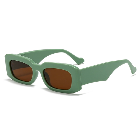 Rectangle Sunglasses Retro Square PC Frame AC Lens UV400 Protection Wide Thick Temple Y2K Fashion Eyewear Women Men