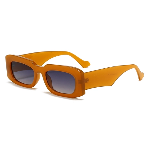 Rectangle Sunglasses Retro Square PC Frame AC Lens UV400 Protection Wide Thick Temple Y2K Fashion Eyewear Women Men