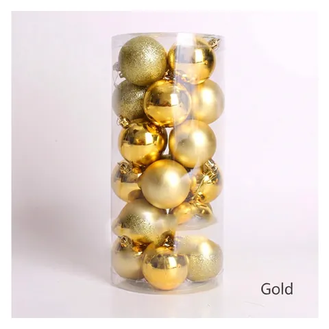 Christmas Balls Ornaments Mixed Texture Plastic Electroplated Shining Matte Glitter Baubles Holiday Xmas Tree Decor