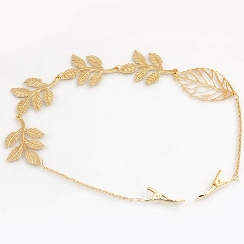 Goldlegierung Hohle Schmetterling Blatt Haarkette Mit Clips Strass Quaste Kopfschmuck Eleganter Schmuck Für Frauen