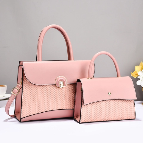 Borse Da Donna In Pelle PU Trama Intrecciata Elegante Tote Borsa A Spalla Tracolla Versatile Per Il Lavoro Fibbia In Metallo