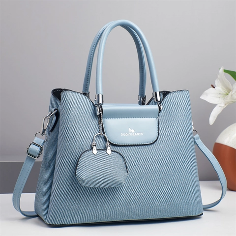 Mode Dames Schouder Crossbody Tas Met Mini Pouch Moeder-Kind Set PU Leer Geweven Textuur Grote Capaciteit Tote Handtas