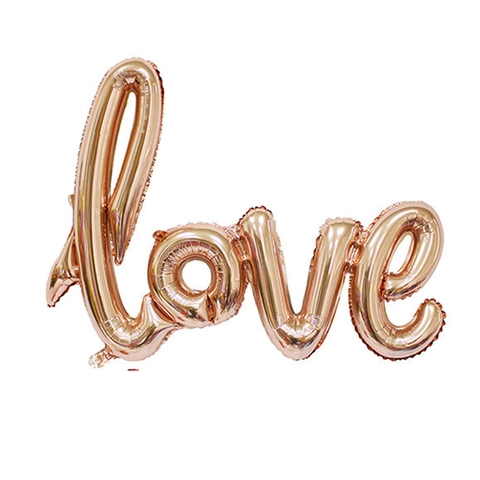 Palloncino In Alluminio Lettera Love Corsivo Grande Per Matrimonio San Valentino Decorazione Festa Romantica
