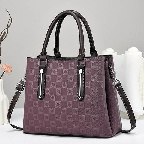Sac À Main Femme Cuir PU Grande Capacité Multi Couches Sac Fourre Tout Commuter Avec Texture Crocodile Et Bandoulière Amovible