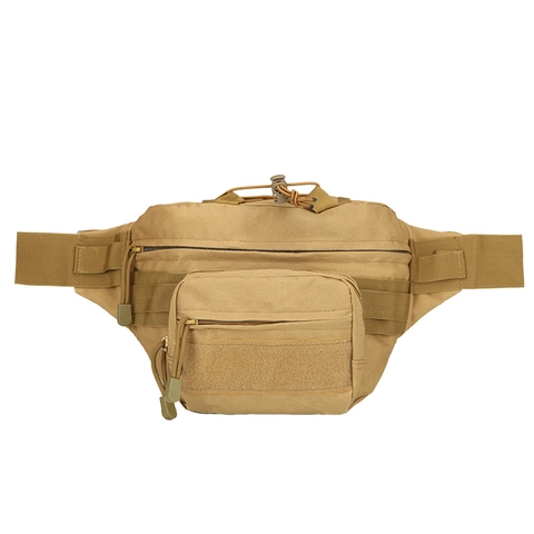 Tactical Waist Bag High Density Oxford Cloth Molle Fanny Pack For Outdoor Hiking Cycling Running Sports