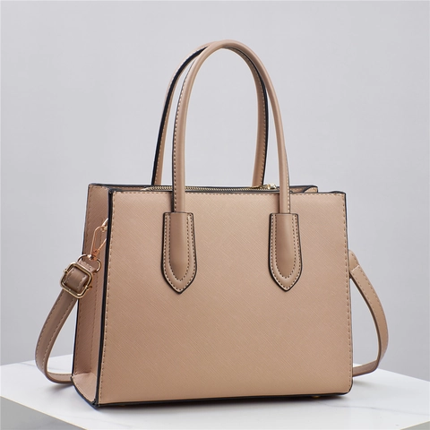 Borsa Da Donna In Pelle PU Saffiano Retro Versatile Borsa A Tracolla Con Tracolla Rimovibile Chiusura A Cerniera Capiente