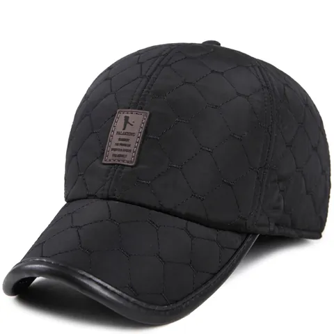 Heren Winter Gewatteerde Honkbalpet Warm Oorkleppen Outdoor Sport Winddicht Verdikte Polyester Hoed Verstelbaar