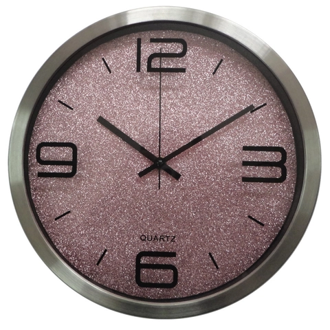 Moderne Stille Wanduhr Metall Aluminium Rahmen Rund Quarz Uhrwerk Dekorative Home Office Wohnzimmer Minimalistisch