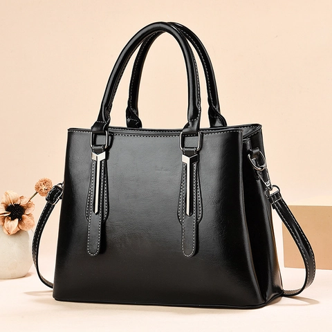 Vintage Vrouwen Emmer Tas Grote Capaciteit PU Leer Handtas Contrast Schoudertas Crossbody Tas Voor Woon-werkverkeer Dagelijks Werk