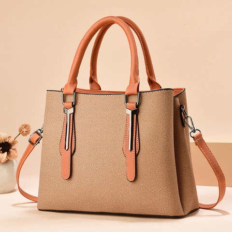 Vintage Vrouwen Emmer Tas Grote Capaciteit PU Leer Handtas Contrast Schoudertas Crossbody Tas Voor Woon-werkverkeer Dagelijks Werk