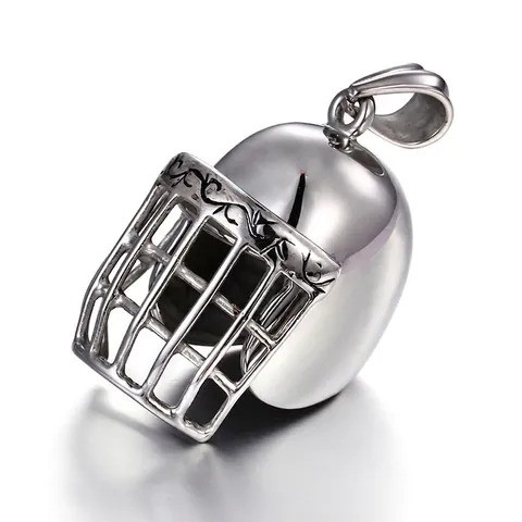 Pendentif Casque De Football Américain En Acier Inoxydable Pour Homme Poli Ajouré Bijou Sport Punk