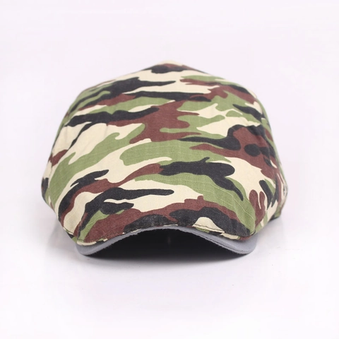 Camouflage Baskenmütze Baumwollmischung Verstellbare Schirmmütze Outdoor Taktische Militär Ivy Cap